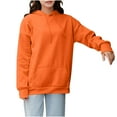 thumbnail image 1 of YODETEY No Boundaries Women's Long Sleeved Hooded Sweatshirt with Pockets, Womens Thin Lightweight Boyfriend Hoodie,Orange,Women's Plus L, 1 of 8