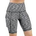 thumbnail image 1 of YODETEY Women High Waist Out Pocket Yoga Short Running Athletic Yoga Shorts Pants, 1 of 7