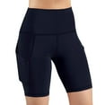 thumbnail image 1 of YODETEY Women High Waist Out Pocket Yoga Short Running Athletic Yoga Shorts Pants, 1 of 3