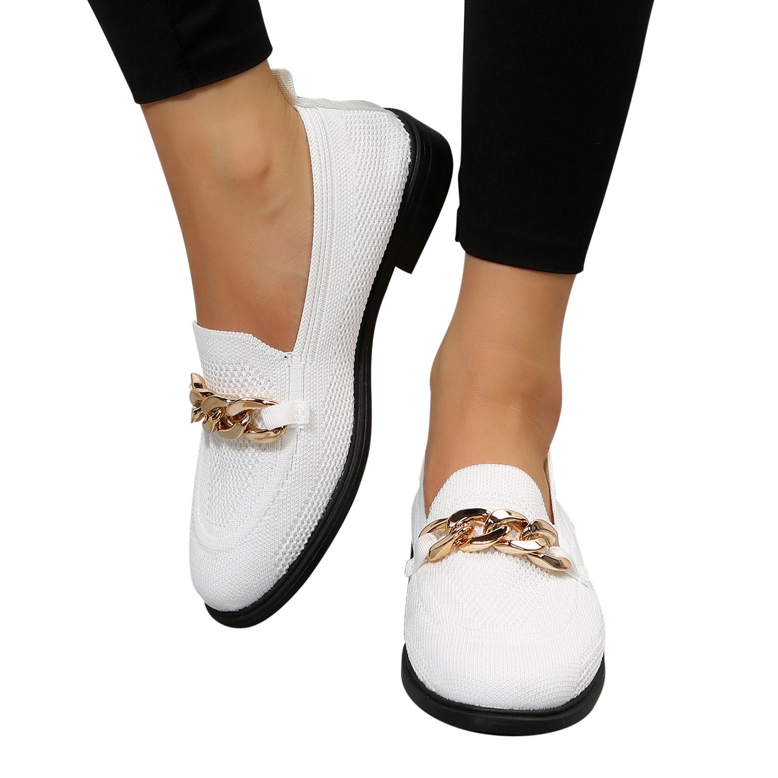 YODETEY Women's Fashion Walking Shoes Large Size Low Heel Breathable