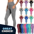 thumbnail image 1 of YODETEY Women's High Waist Yoga Leggings for Workout, Women Tummy Control Legging for Workout Sports Yoga Athletic,Womens's Blue,Size S-3XL, 1 of 9