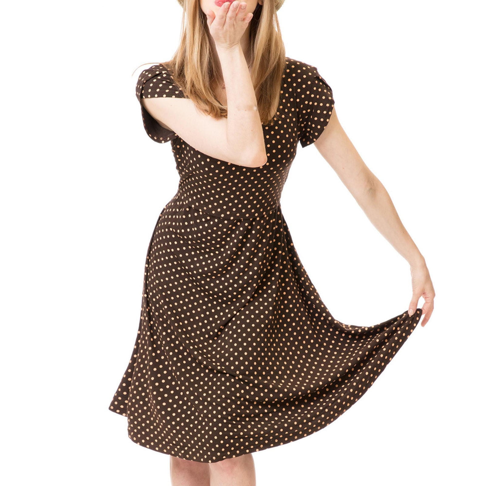 Loyisvidion Womens Maternity Dresses Woman Solid Short Sleeve  Breast-Feeding Pregnant Maternity Nursing Dress, - Walmart.com