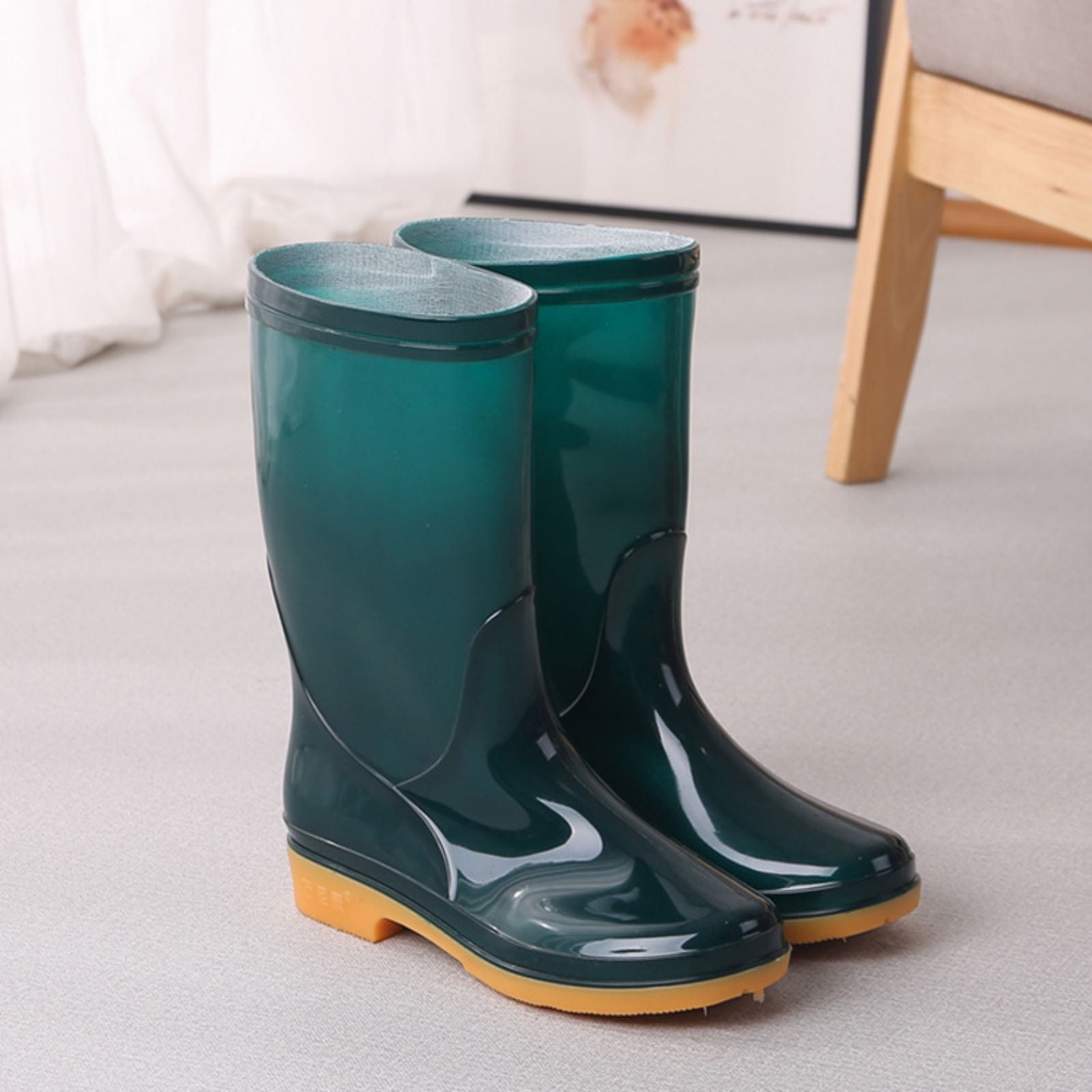 YODETEY Womens Rain Boots Clearance AntiSlipping Rainboots Comfortable