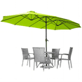 thumbnail image 1 of YODOLLA 15 Ft Patio Double Sided Umbrella Large Outdoor Umbrella - Green, 1 of 8