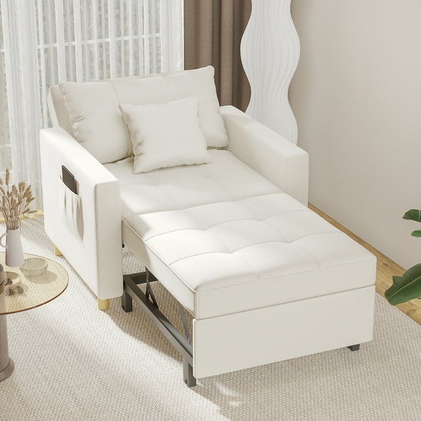 YODOLLA 3in1 Convertible Sofa Bed Chair, Sleeper Chair with Side