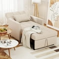 thumbnail image 1 of YODOLLA 31.5'' 3-in-1 Sleeper Sofa Bed Chair,Pull Out Couch for Living Room,Lounge Chair Indoor in Cream Beige, 1 of 7