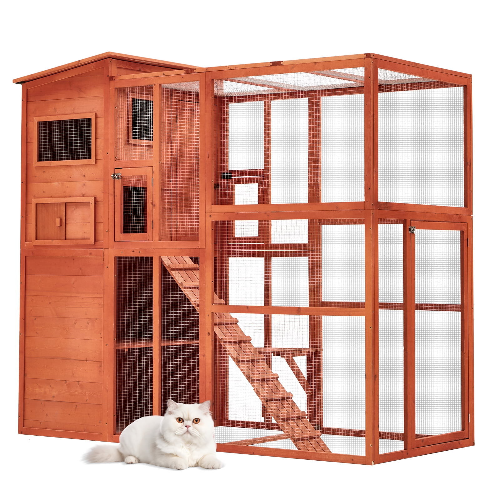 YODOLLA 70'' H Large Wooden Catio for In