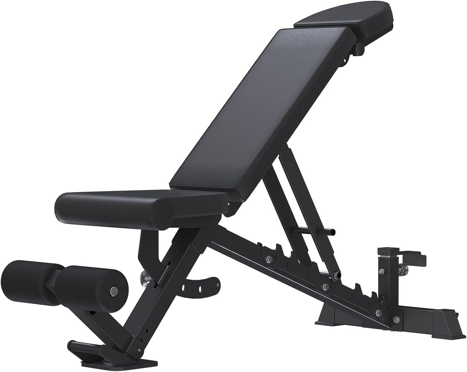 YODOLLA Adjustable Weight Bench for Home Gym, 1300-Lb Capacity Incline/Decline/Flat Bench Press, Quick-Adjust Seat, Backrest & Headrest Strength Training Bench