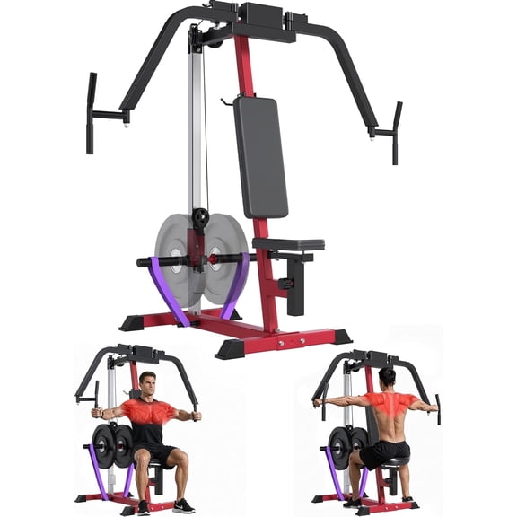 YODOLLA Chest Fly and Reverse Delt Machine, 450lbs Adjustable Pec Deck Upper Body Workout Equipment for Pectoral and Rear Deltoid for Home Gym