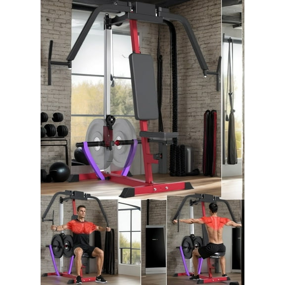 YODOLLA Chest Fly and Reverse Delt Machine, 450lbs Adjustable Pec Deck Upper Body Workout Equipment for Pectoral and Rear Deltoid for Home Gym