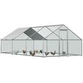thumbnail image 1 of YODOLLA Chicken Coop Run Chicken Playpen 200 Sq.Ft Large Walk-in Metal Chicken Cage with Chain Link Fence, 1 of 14