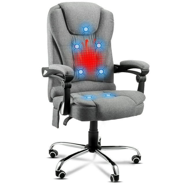 YODOLLA Heated Massage Office Chair, High Back Recliner with Lumbar