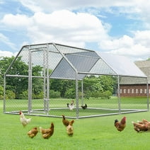 YODOLLA Outdoor Chicken Coop, 12.5' x 9' x 6.5', Metal