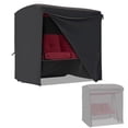 thumbnail image 1 of YODOLLA Outdoor Swing Cover 2 Seater Waterproof Swing Cover Outdoor Furniture Covers Patio Porch Swing Covers, Black, 1 of 8