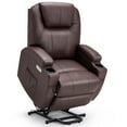 thumbnail image 1 of YODOLLA Power Lift Recliner Chair for Elderly, Electric Lift Chair Sofa with Side Pockets, USB & Type-C Ports, Brown,PU Leather, 1 of 7
