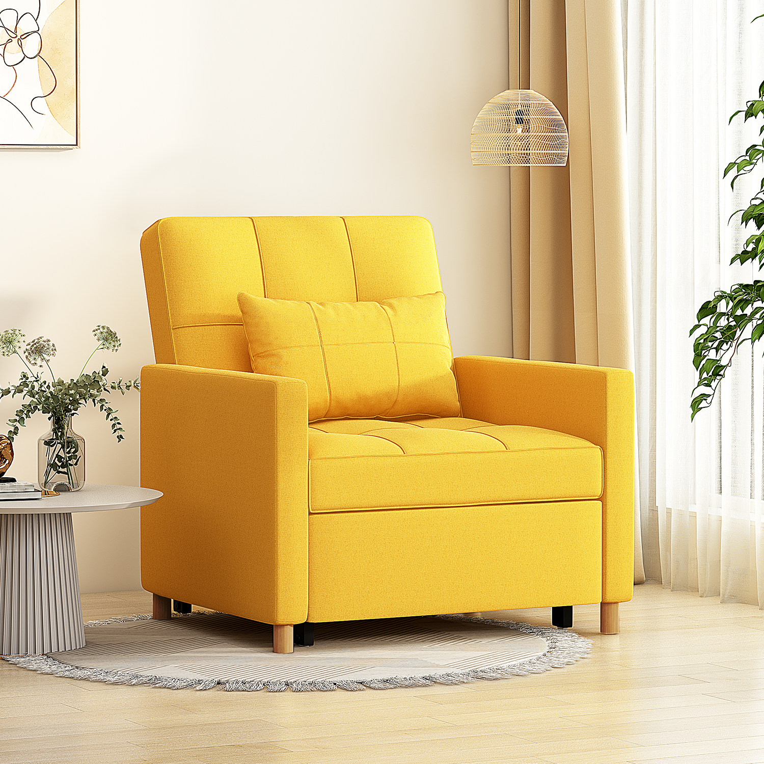 YODOLLA Sleeper Sofa Chair, 3 in 1 Sleeper Chairs for Adults, Pull Out