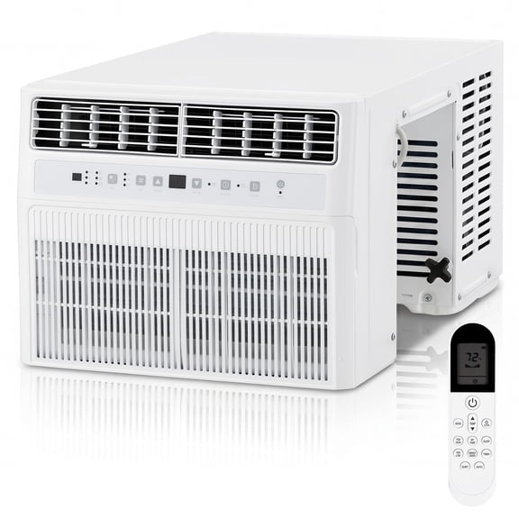 YODOLLA U-Shaped Air Conditioners Window Unit, 10000 BTU AC Unit,Upgraded Front Panel +20% Airflow, Cools up to 350 Sq. Ft., Remote Control Included, White