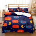 YOELY Halloween Duvet Cover King Size Pumpkin Lantern Comforter Cover