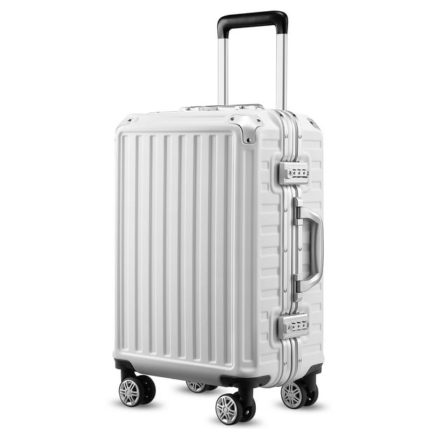 YOETEY Carry on Luggage, Hardside Luggage Zipperless Suitcase with