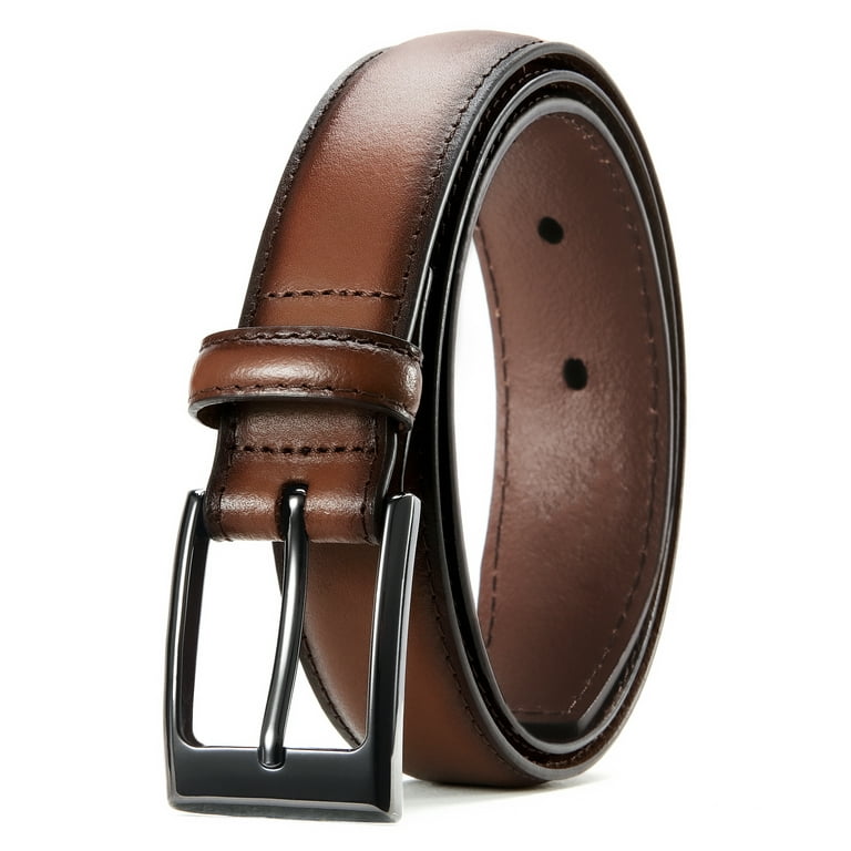 YOETEY Mens Belt Leather Belt, Classic Belt for Dress Casual 1/8