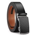 thumbnail image 1 of YOETEY Mens Belt Leather Belt, Ratchet Belt with Automatic Sliding Buckle for Casual, 1 3/8"(35mm), 1 of 8