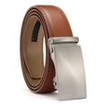 thumbnail image 1 of YOETEY Mens Belt Leather Belt, Ratchet Belt with Automatic Sliding Buckle for Casual, 1 3/8"(35mm), 1 of 7