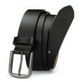 thumbnail image 1 of YOETEY Mens Belt Leather Belt for Jeans, Casual and Dress, Classic Style 1 3/8"(35mm), 1 of 9