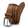 thumbnail image 1 of YOETEY Mens Belt Leather Belt for Jeans, Casual and Dress, Classic Style 1 3/8"(35mm), 1 of 9