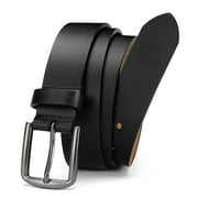 YOETEY Mens Belt Leather Belt for Jeans, Casual and Dress, Classic Style 1 3/8"35mm