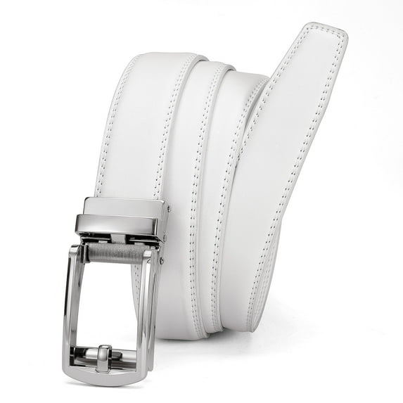 YOETEY Mens Belt Leather Ratchet Belt, Dress Belt for Men - Comfort with Click Buckle 1 1/4"(32mm)