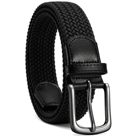 YOETEY Mens Belt Wowens Belt Elastic Braided Woven Belt, Belt for Casual Golf Pants 1 3/8"(35mm)