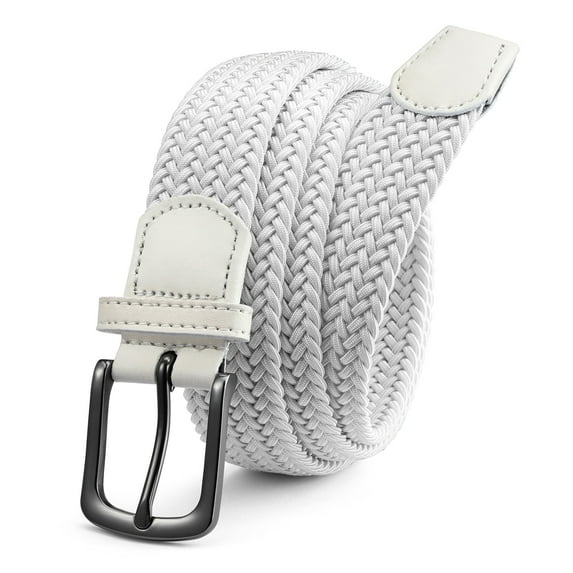 YOETEY Mens Belt Wowens Belt Elastic Braided Woven Belt, Belt for Casual Golf Pants 1 3/8"(35mm)