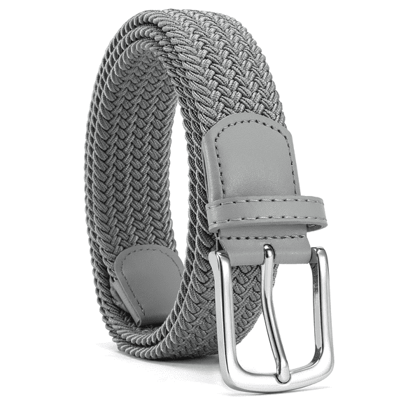 YOETEY Mens Belt Wowens Belt Elastic Braided Woven Belt, Belt for Casual Golf Pants 1 3/8"(35mm)