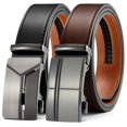 thumbnail image 1 of YOETEY Mens Belts 2 Pack, Ratchet Belts for Men - Adjustable Fit, Effortless Style 1 3/8"(35mm), 1 of 7