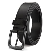 Mens Belts Leather - 35mm Genuine Leather Belt for Jeans - Men Gift for Casual Dress