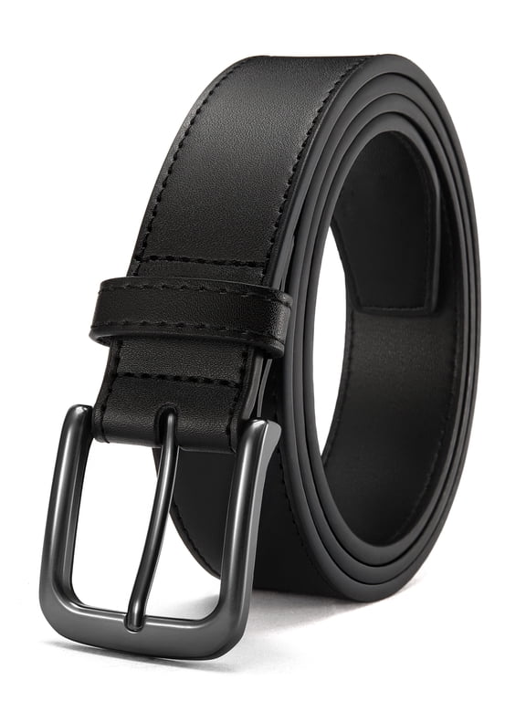 Mens Belts Leather - 35mm Genuine Leather Belt for Jeans - Men Gift for Casual Dress