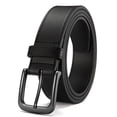thumbnail image 1 of YOETEY Mens Belts Leather - 35mm Genuine Leather Belt for Jeans - Men Gift for Casual Dress, 1 of 6