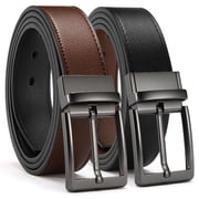 YOETEY Mens Belt 1 Pack - 1 3/8" Leather Reversible Belts for Men for Dress Pants