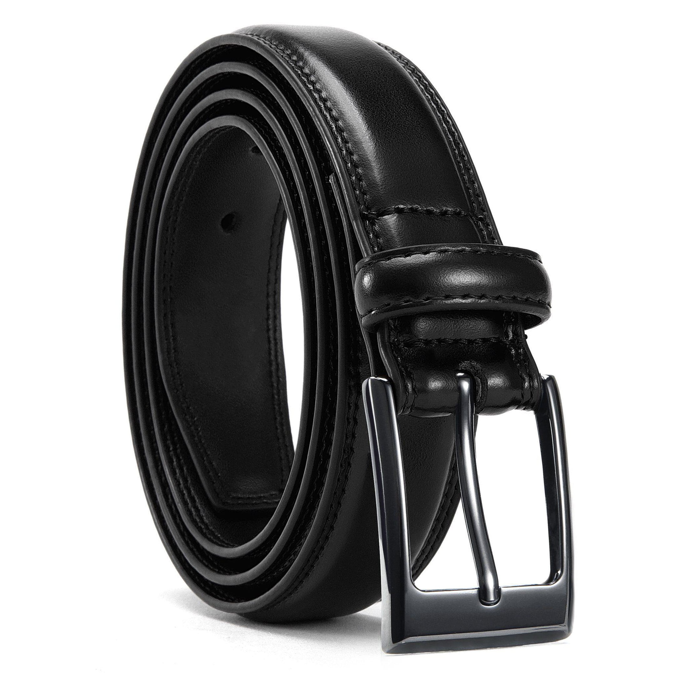 mens leather dress belt