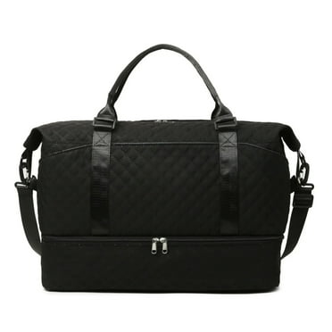 YOETEY Travel Tote Bag for Men and Women, Foldable Duffel Bag with Zippers for Gym and Travel
