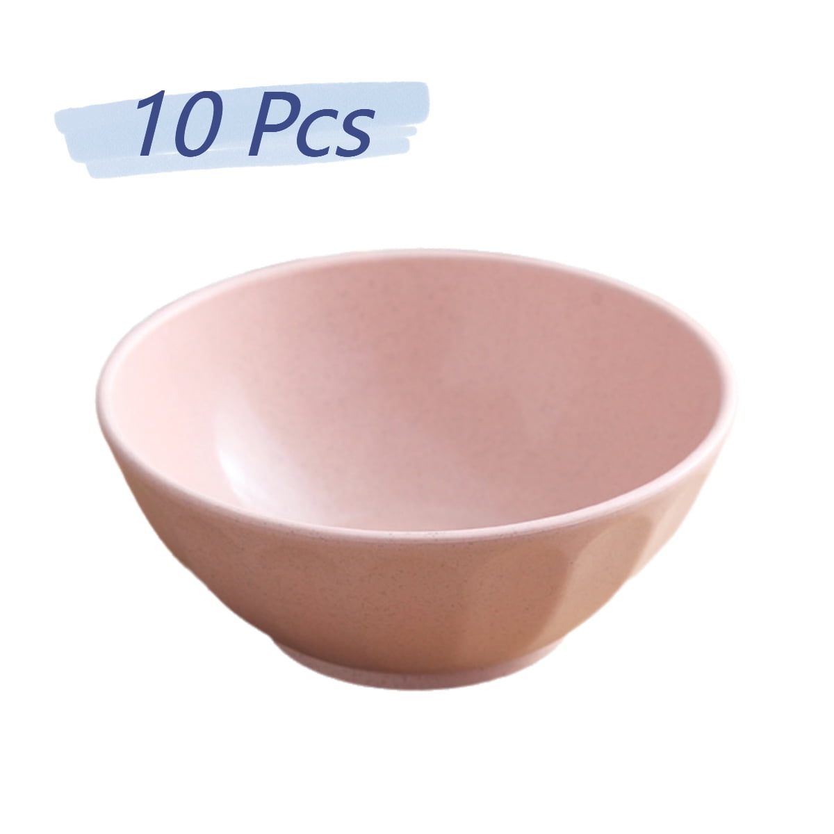 4-Pack Unbreakable Wheat Straw Cereal Bowls - 24oz, Microwave & Dishwasher Safe, BPA Free (Green, Blue, Beige, Pink)