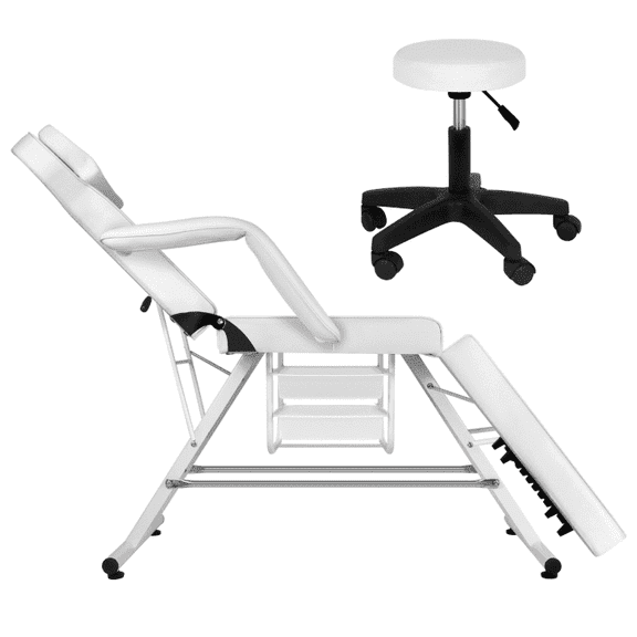 YOEXTO Adjustable Tattoo Chair, Facial Chair Massage, Esthetician Lash Bed with Removable Headrest and Armrests, Professional Beauty Lash Spa Artist Salon Barber Equipment