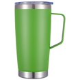 thumbnail image 1 of YOEXTO Travel Coffee Mug with Handle, 20 Oz Insulated Tumbler with Lid and Double Straws, Stainless Steel Double Wall Vacuum Coffee Tumbler, Thermal & Clod Coffee Cup(Green), 1 of 6