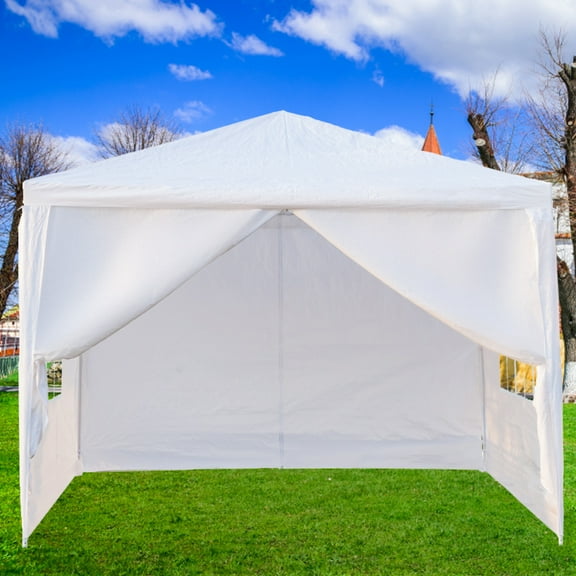 YOFE 10' x 10' White Event Outdoor Canopy with Waterproof and Sun-Proof