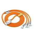 thumbnail image 1 of 100W Rotating 3-in-1 Charging Cable, Fast Charger Cord with Reinforced Braiding for Phones, Tablets, & Laptops, 1 of 5