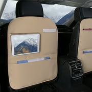 YOFOKO Car Seat Back Protector, Universal Anti-Kick Pad for Rear Seats, Dirt-Proof Leather Backrest Cover for Kids and Pets, Preventing the Impact of Children Stepping on the Seat Backres