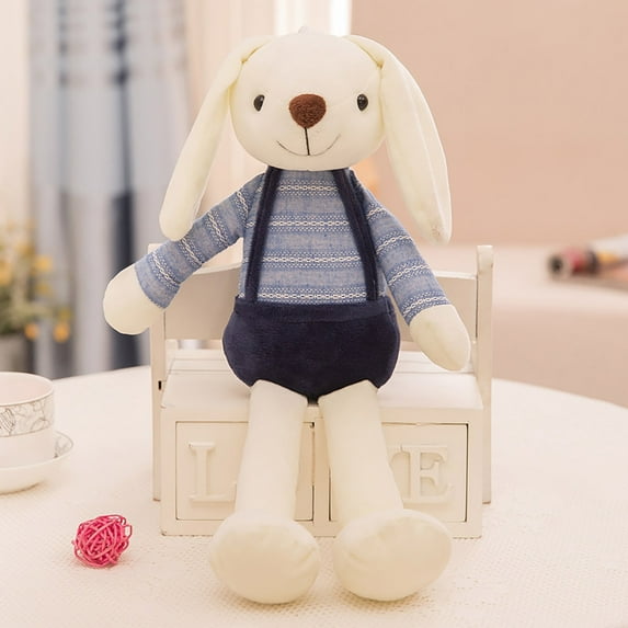 YOFOKO Floppy-Ear Bunny Plush Toy - 16" Soft Stuffed Animal for Girls, Cute Bedroom Decor with Realistic Details, Gift for Kids' Birthday/Valentine's Day Home Accent