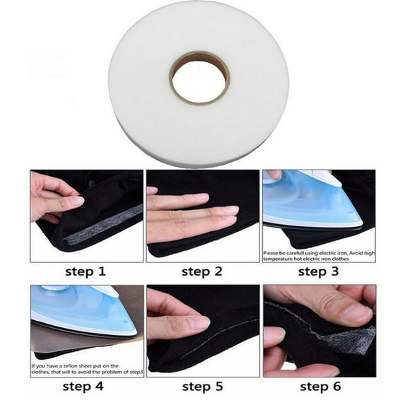 YOFOKO Hem Tape for Iron-on, Ironing Tape for Ironing, Hem Tape, Self-Adhesive Ironing Tape, Trousers Shortening, Textile Tape on Textiles such as Trousers, Curtains, Curtains, High-Quality Hem