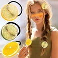 thumbnail image 1 of YOFOKO Pack of 3 Lemon Hair Clips, Creative Round Elastic Hair Bundle For Girls, Cute Hair Accessories, Cheerful Lemon Design, Ideal for Everyday Use and Special Occasions, 1 of 6