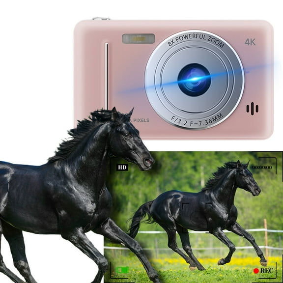 YOFOKO Retro Digital Camera for Students – Dual-Lens Vintage Design with Flash, 2.4” Screen & Portable Travel-Friendly Body